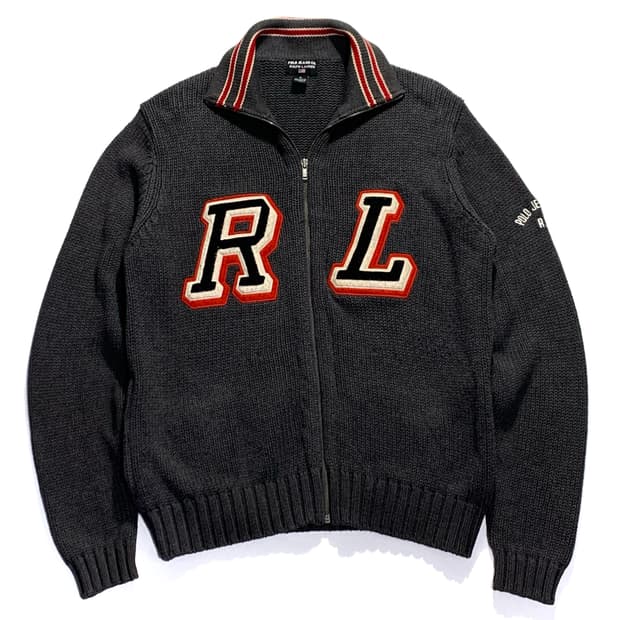 폴로 진스 코튼 니트 집업