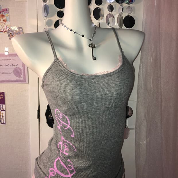 babydoll gray sleeveless