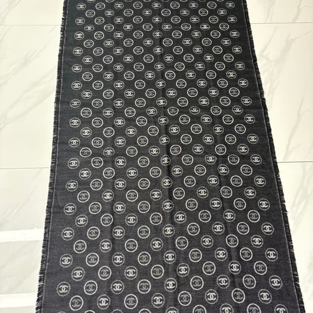 샤넬 정품 25SS CC로고 캐시미어 양면 머플러 AAA9 프린지숄