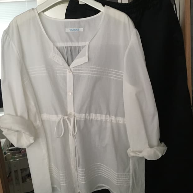 tannat dense string blouse - white