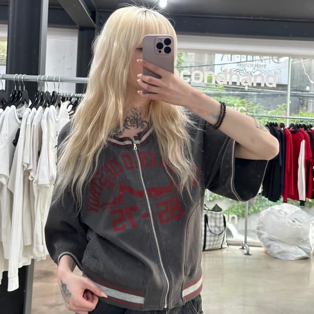 히스테릭 글래머 히스걸 반팔 집업