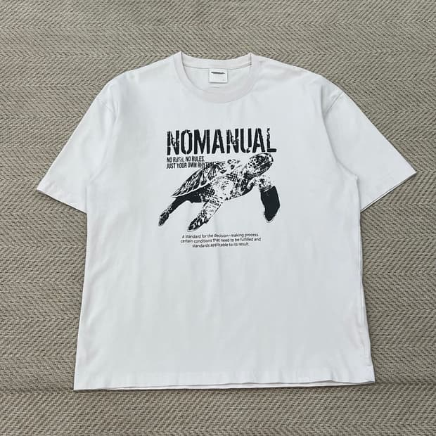 노메뉴얼 프린팅 반팔티 r3316