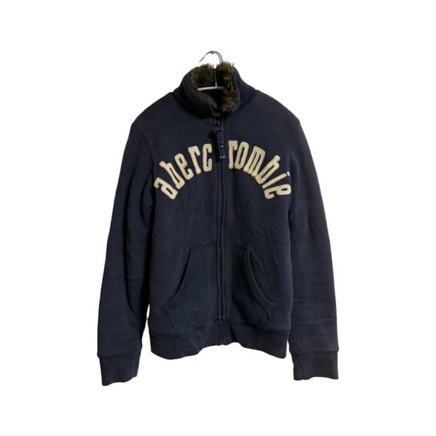 아베크롬비 센터로고 네이비 울프죠 집업