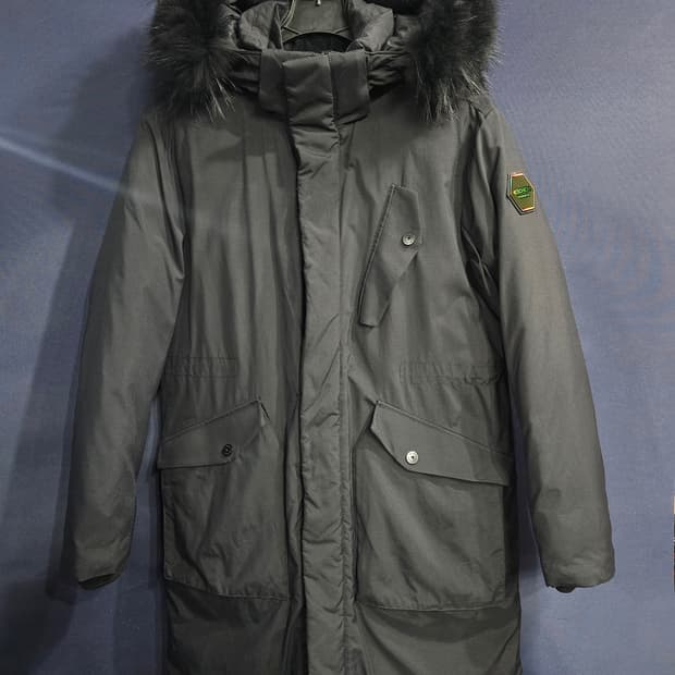 아이더 블랙컬러 남성 105 구스다운 롱패딩 