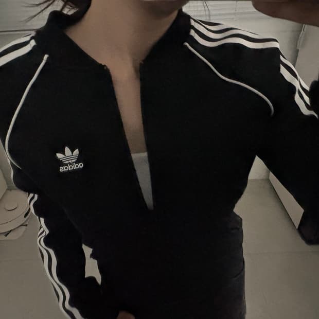 블랙 아디다스 져지