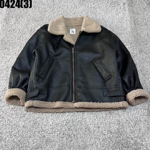 ADUK 빈티지 레더 무스탕 자켓