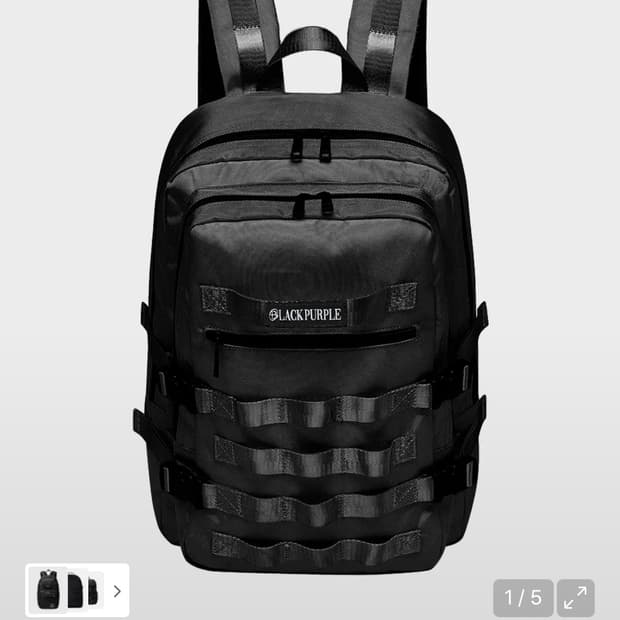 (새상품) 블랙퍼플 신상 스페어 랩핑 백팩 (남여공용)