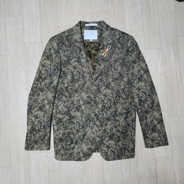 ZIO SONGZIO 면혼방 패턴 자켓