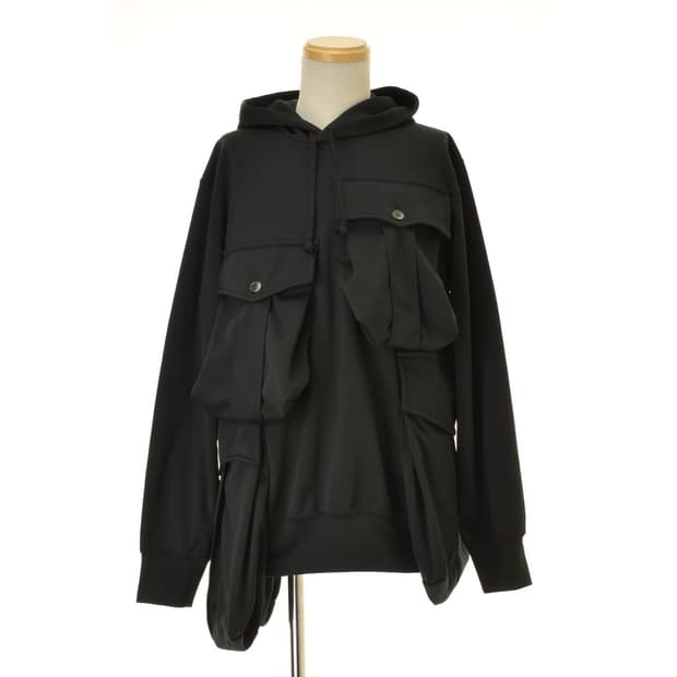 25aw 꼼데가르송 옴므플러스 폴리 포켓 후드 티셔츠s