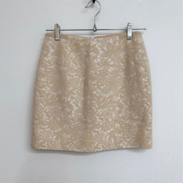lace jacquard skirt