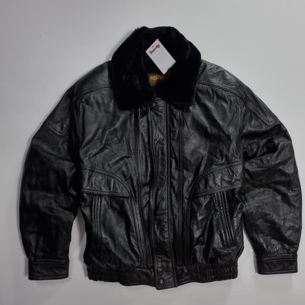 빈티지 A2 레더자켓 퍼탈부착