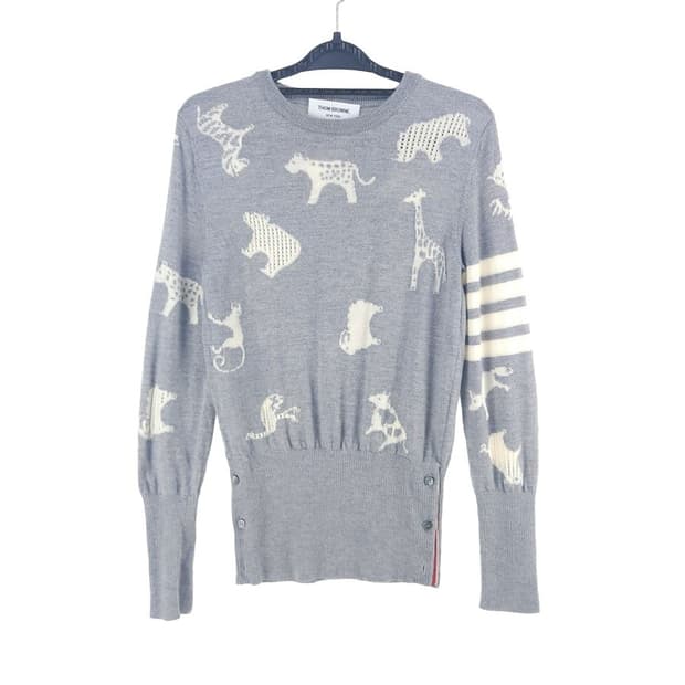 [여42]톰브라운 애니멀 패턴 니트[Y61-316]