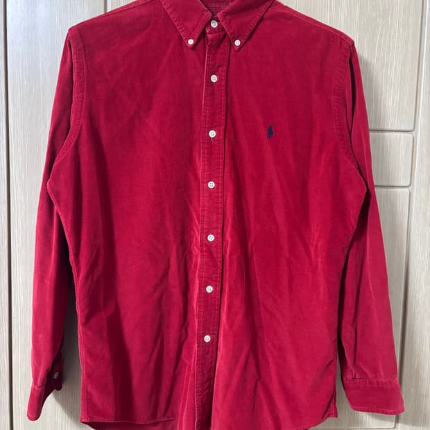 폴로 랄프로렌 코듀로이 셔츠 레드