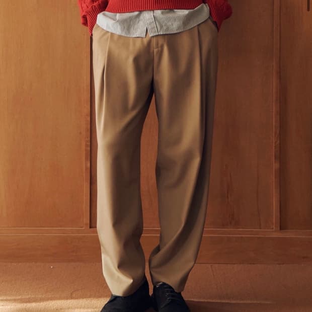 메르고 원턱 와이드 치노팬츠 XL