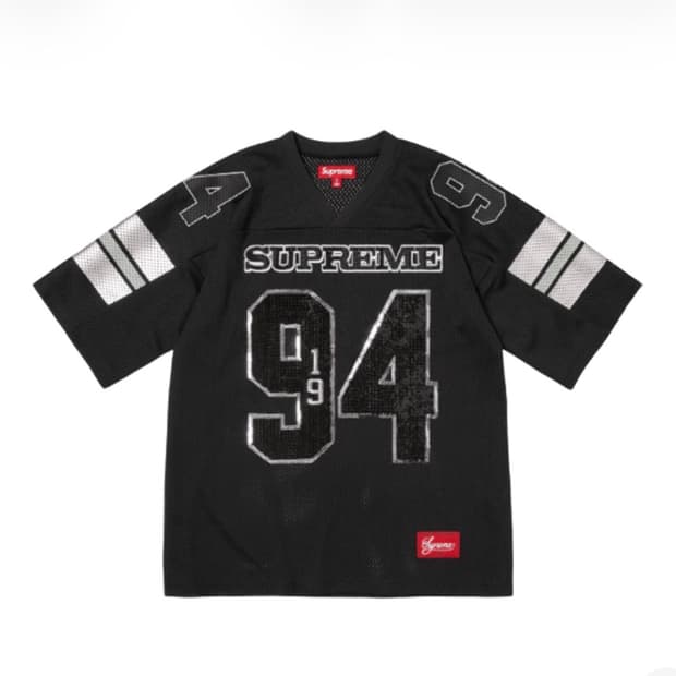 25fw 슈프림 시퀸 풋볼 져지