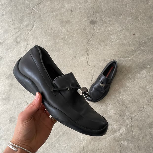 00s Prada Sports Nappa Toggle Loafers