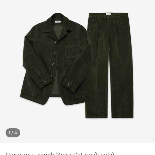 sortie 코듀로이 셋업 M사이즈