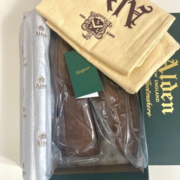 알든 6243f 언라인드 스웨이드 로퍼 / 7.5e