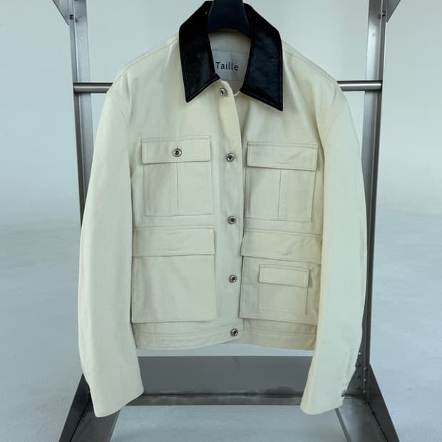 타일레 Taille 코튼 자켓 아이보리 