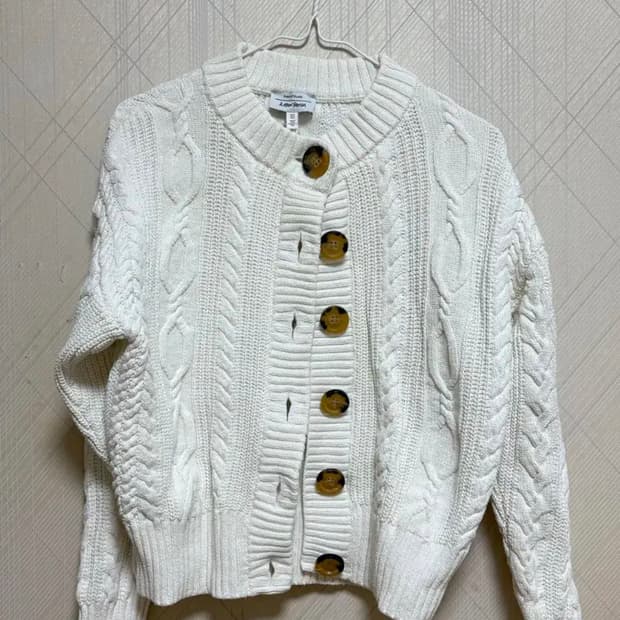 앤아더스토리즈 꽈배기 니트 가디건 S