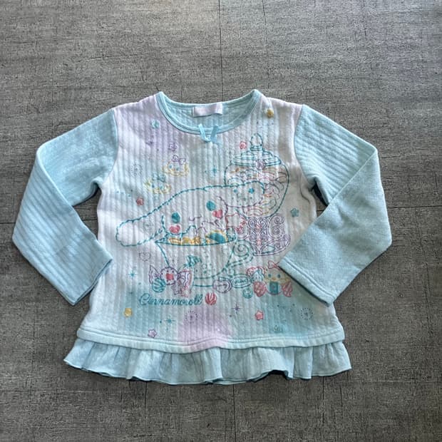 Sanrio 산리오 핀터깔y2k 라떼갸루 달천깔 스웻셔츠