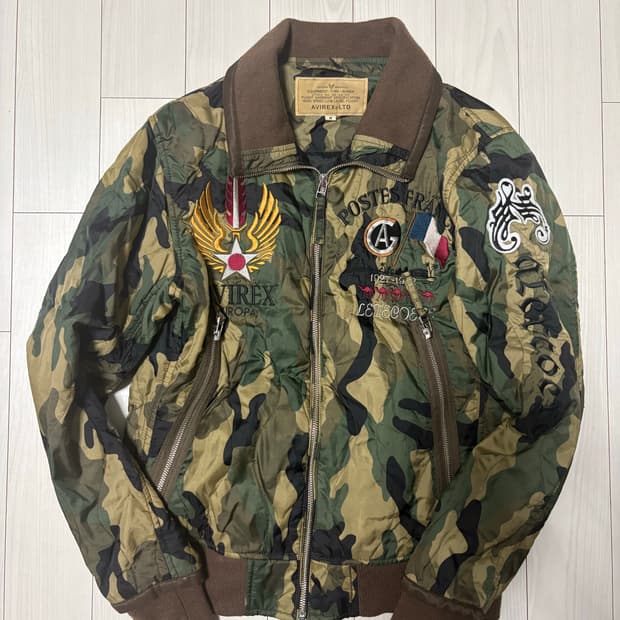 아비렉스 카모 자켓 점퍼