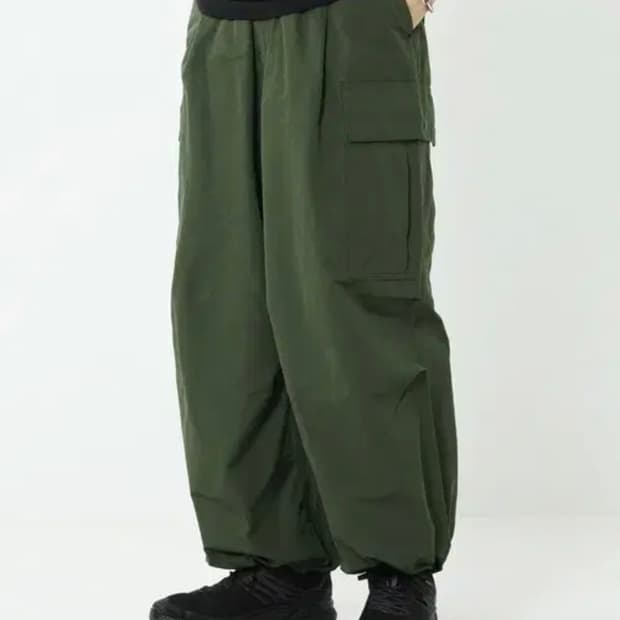 프릭스스토어 와이드 카고 팬츠 올리브