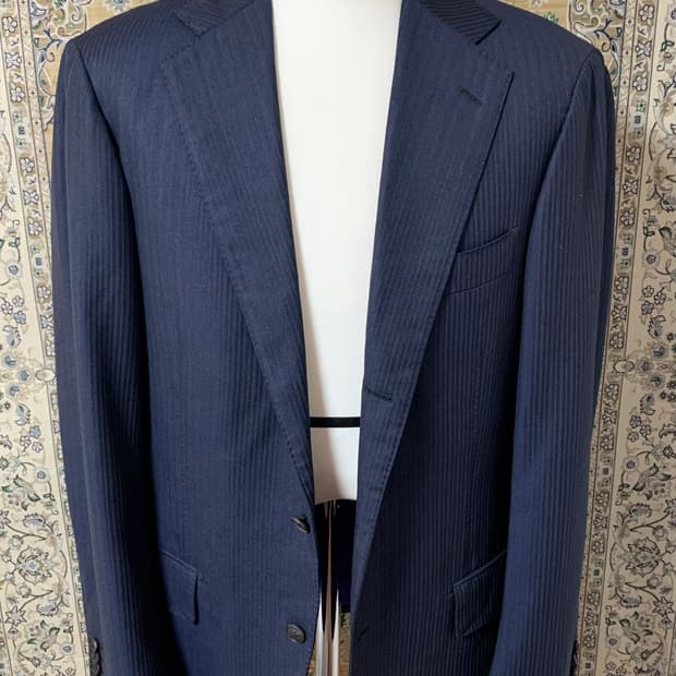 [제냐원단/링자켓 메이드] 블루에 그리지오 블레이저