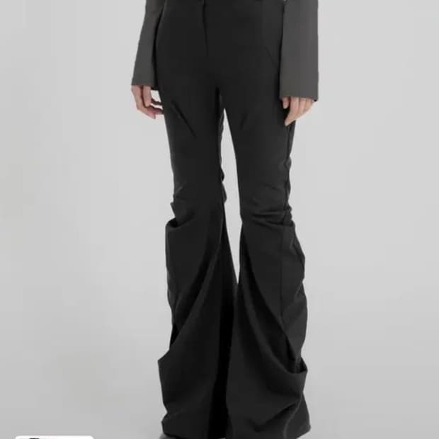 플레어업 드레이프 팬츠 블랙 2사이즈