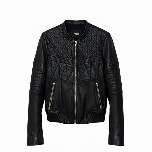 Maje 마쥬 레더 자켓 블랙