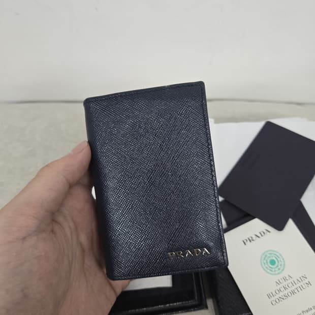 [보증서 A급]프라다 카드지갑