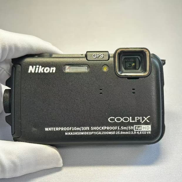 니콘 쿨픽스 aw100 블랙 빈티지 디카