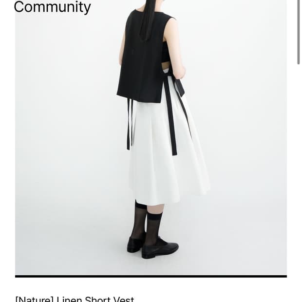 유노이아 린넨 숏 베스트