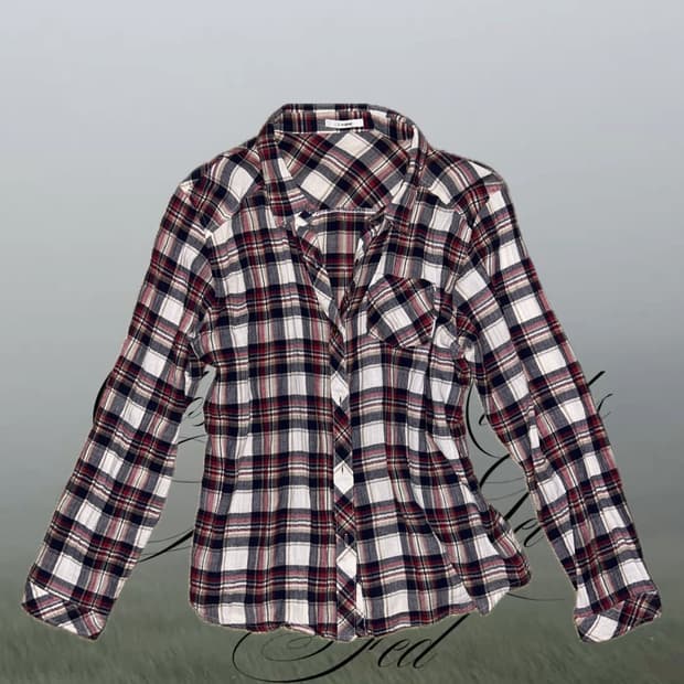 빈티지 체크 남방 티셔츠