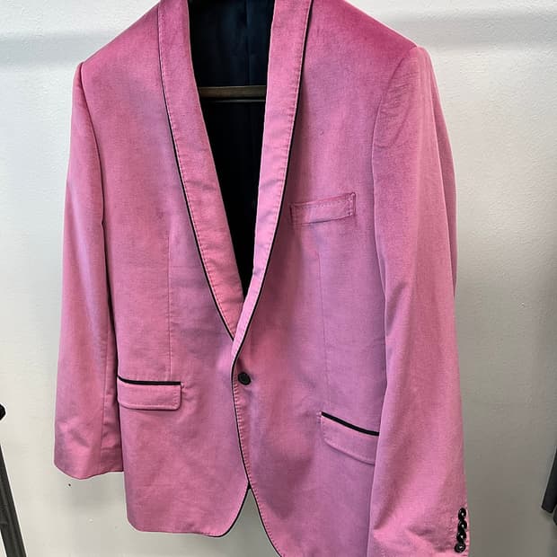 105-110) 돌체앤가바나 숄라펠 벨벳자켓 