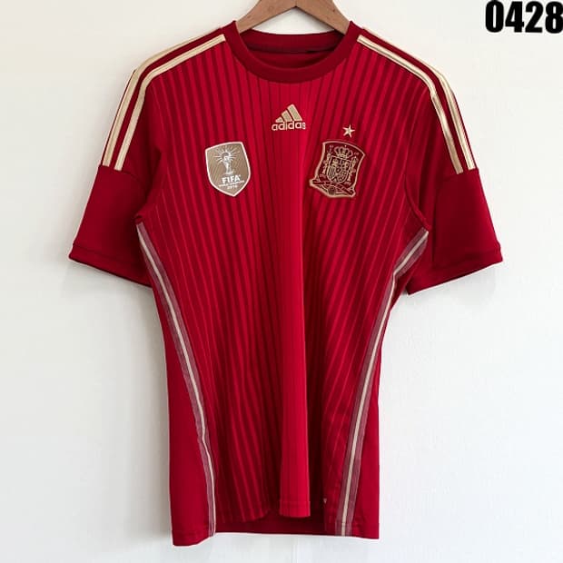 아디다스 스페인 국대 2010 홈 유니폼 클리마쿨 레드 S 0428