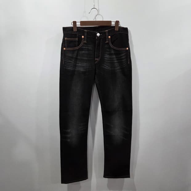 리바이스 504 흑청 데님팬츠 32/34