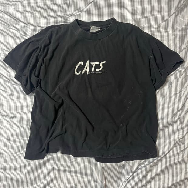 80s CATS 뮤지컬 티셔츠