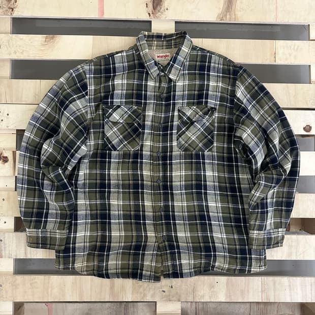 랭글러 플리스 체크 셔츠 자켓