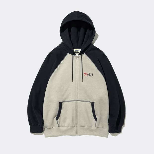 TEKET HOLLY ZIP-UP HOODIE-BEIGE