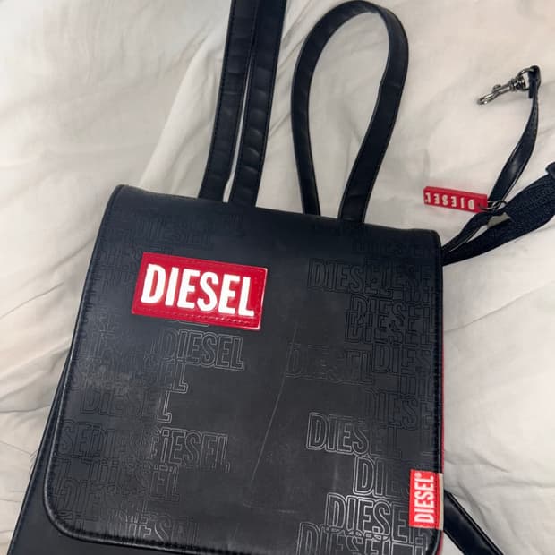 디젤 가죽 백팩 