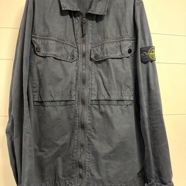 스톤 가먼트다이닝 올드이펙트 오버셔츠 블랙 팝니다