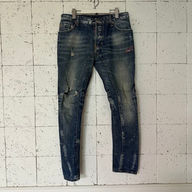 50 디스퀘어드 바이커 데님