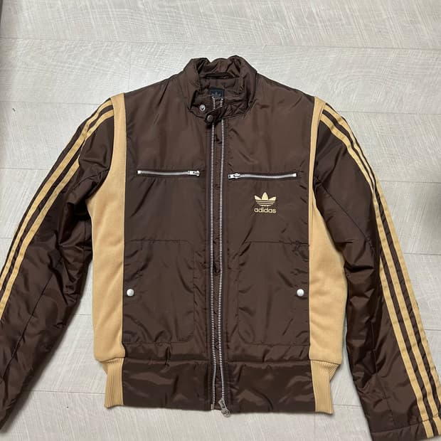 아디다스 초코바나나 삼선 패딩