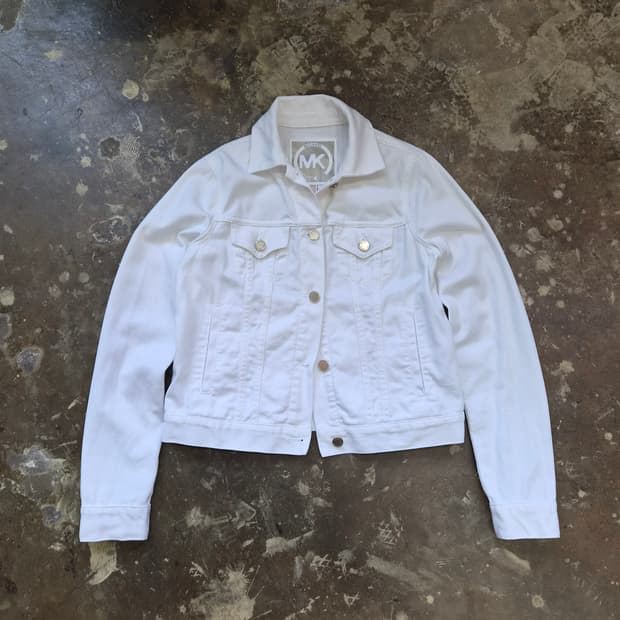 55) 마이클코어스 화이트 데님자켓 청자켓