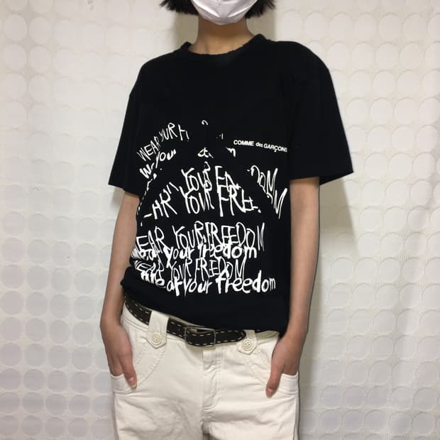 comme des garçons 펑크 반팔티셔츠