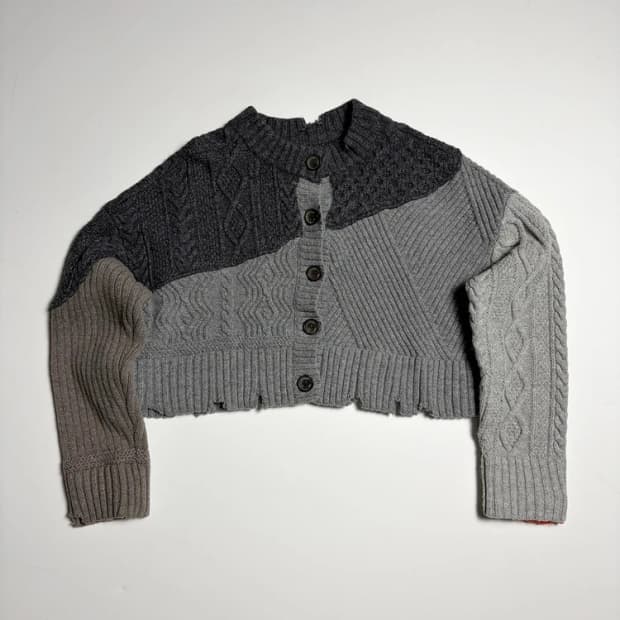 아더에러x자라 디스트로이드 크롭 니트 가디건 R1248