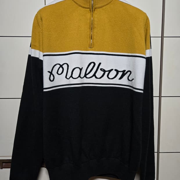 말본 골프 정품 남성 방풍 니트 반집업