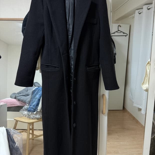 스타일난다 블랙 롱코트