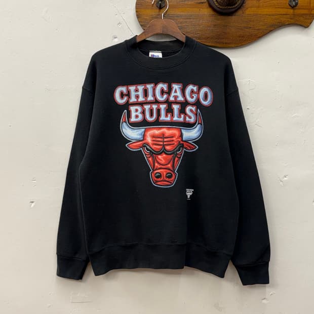 90s USA 프로 플레이어 NBA 시카고 불스 스웻셔츠 [L]